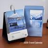 2026 Healing Scenery Desk Calendar: 365 Days of Travel Souvenir & Wall Sticker Décor