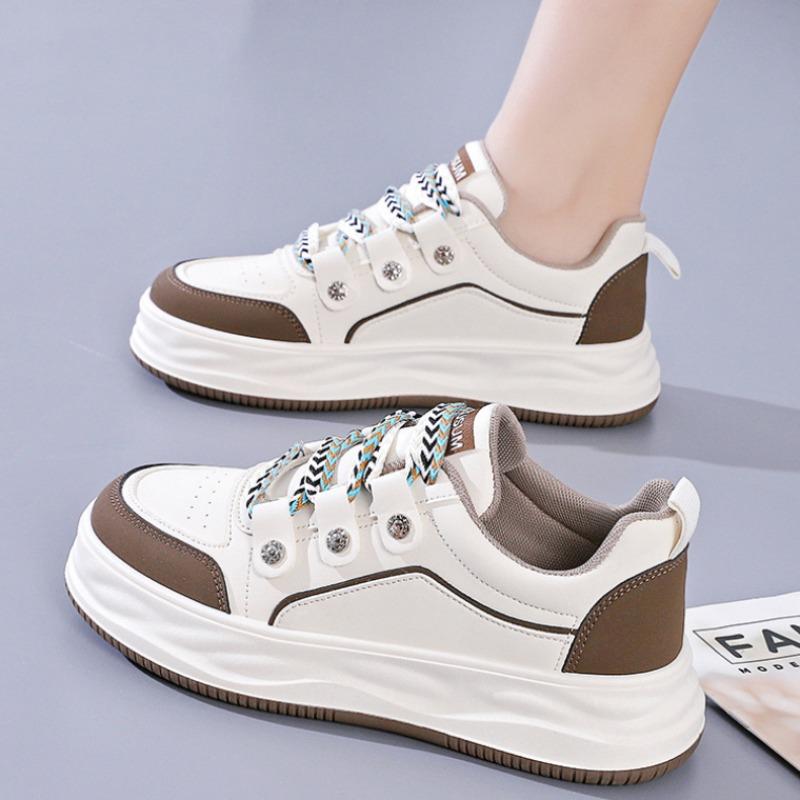 Vastag Talpú Női Cipők Divat Fitness Futó Sneakerek Kevert Színek Légáteresztő Magassarkú Cipő Kültéri Alkalmi Platform Sneaker