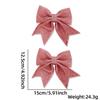 2 Pack Christmas Tree Bows, Decorations, Wreath, for Living Room, Holiday,