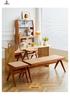 Northern Rattan Woven Bench: Minimalist Solid Wood Long Bench for Dining, Bedroom, or Entryway