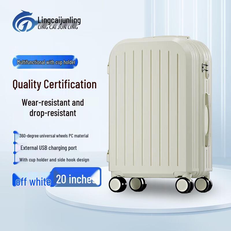 Lingcai Junling Lightweight Universal Wheel Travel Suitcase 20 inches