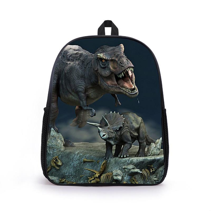 Dinosaur Animal Print Design Kids Lightweight Backpack For School Travel