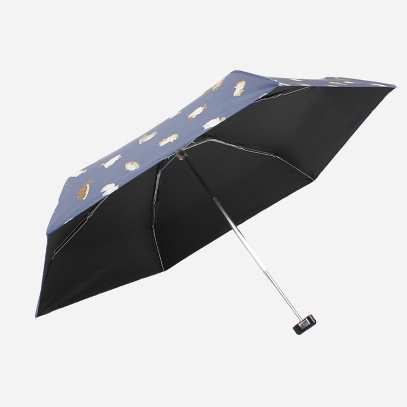 Cartoon Umbrella Adorable Kitten Print For Outdoor Travel And Daily Use Cartoon Kitten Print