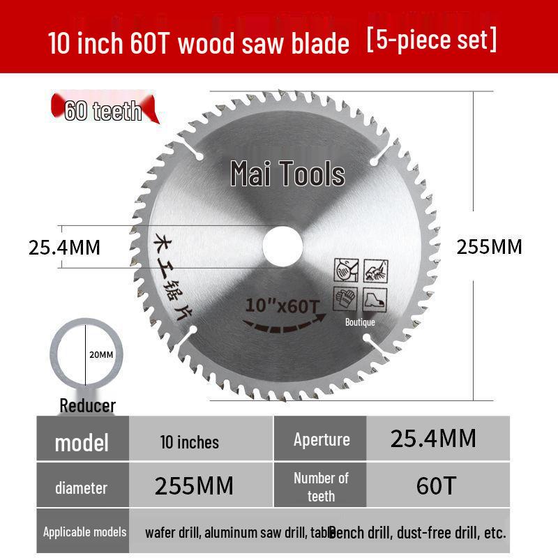 High Hardness Aluminum-Wood Dual-Purpose Saw Blade with Sharp Alloy Teeth for Woodworking and Ecological Boards
