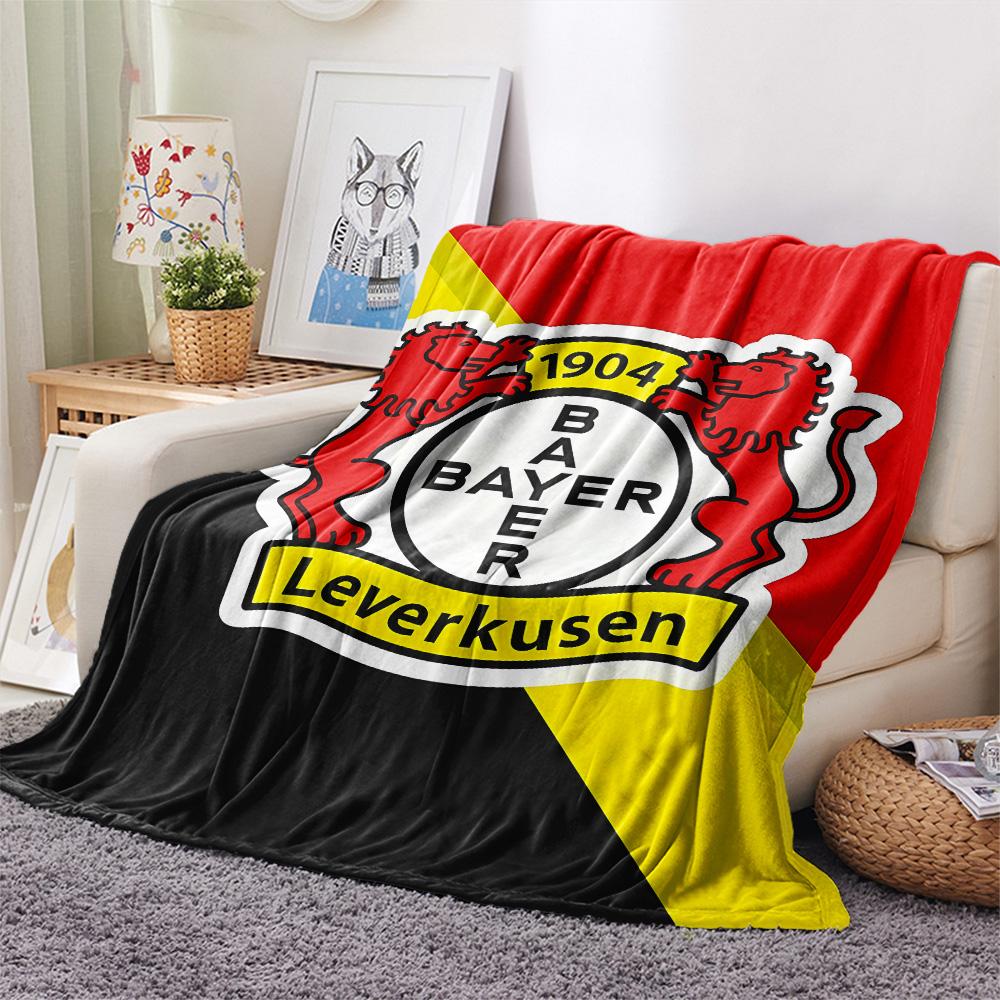 Bayer 04 Leverkusen Print Flannel Blanket, High Quality Comfortable for All Seasons, Home Decor, Warmth and Comfort, Perfect for Christmas Gifts