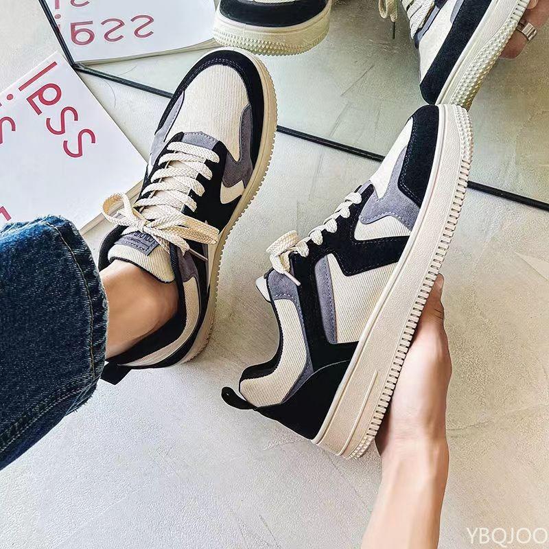 Herren Canvas Schuhe trendige vielseitige Board Schuhe niedrig geschnitten lässig schlicht bequem atmungsaktive Stoffschuhe Herrenschuhe