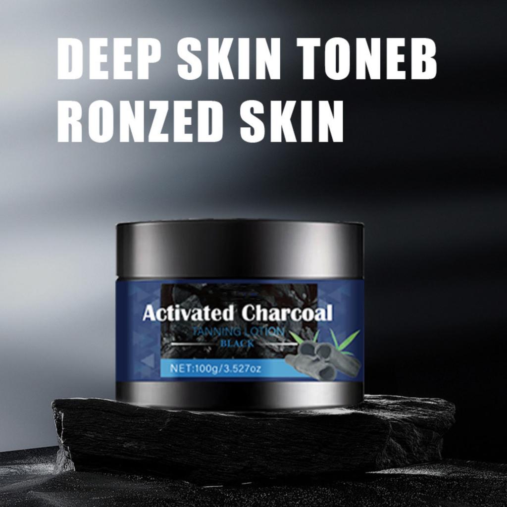 Activated Charcoal Tanning Lotion Copper Moisturizing Body Universal Moisturizing 100g