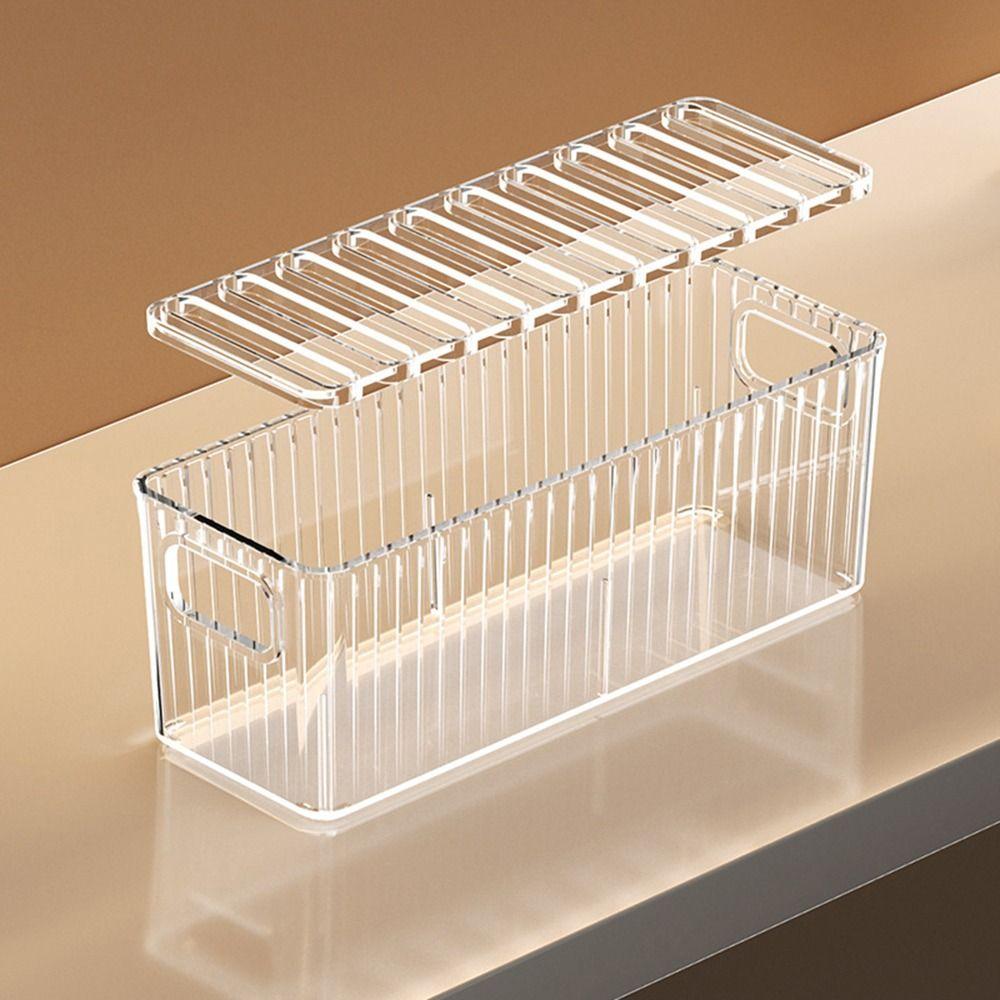 Removable Dividers Phone Case Organizer Transparent Clear Cosmetics Container Cabinet Storage