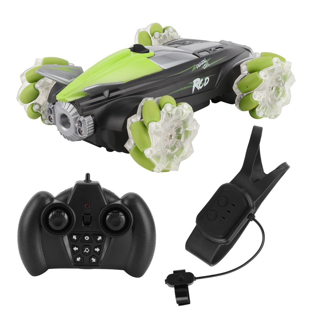 360 Degrees  Rotation Rechargeable RC Car 2.4G Electric Spray Drift Car with Dual Remote Control