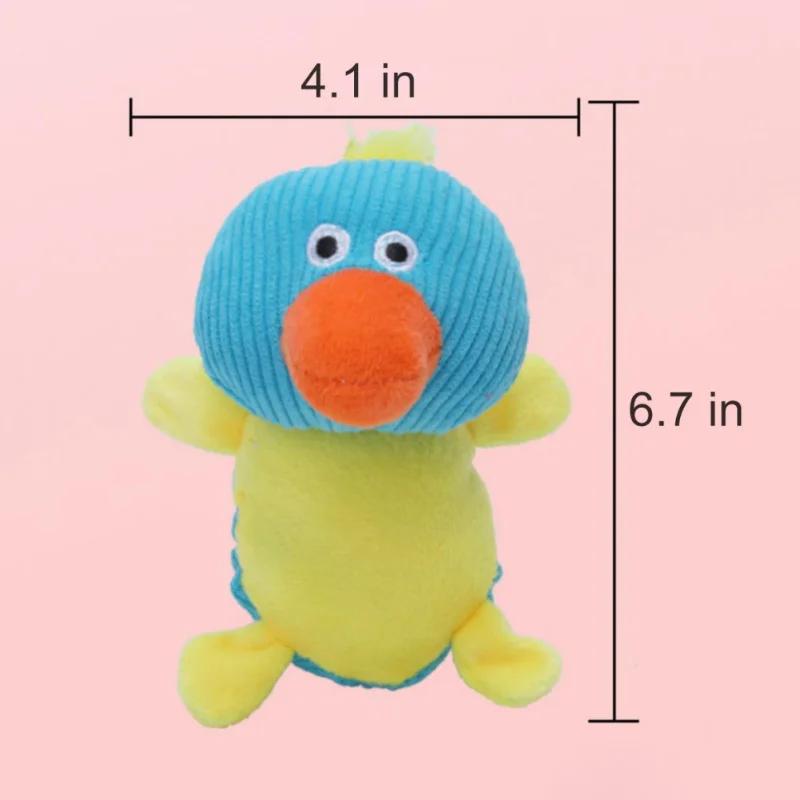 

Cute Corduroy Dog Toys for Small Dogs Animal Plush Dog Squeaky Toy Puppy Chew Toys Bite Resistant Pet Toy For Dogs Squeaker синий