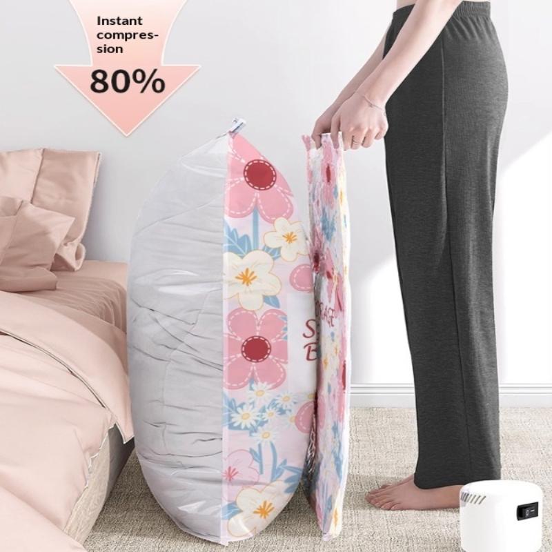 Seasonal Storage Vacuum Bags Compression Sealer for Winter Clothes, Comforters&Bedding, Saves Space&Protects from Dust&Moisture