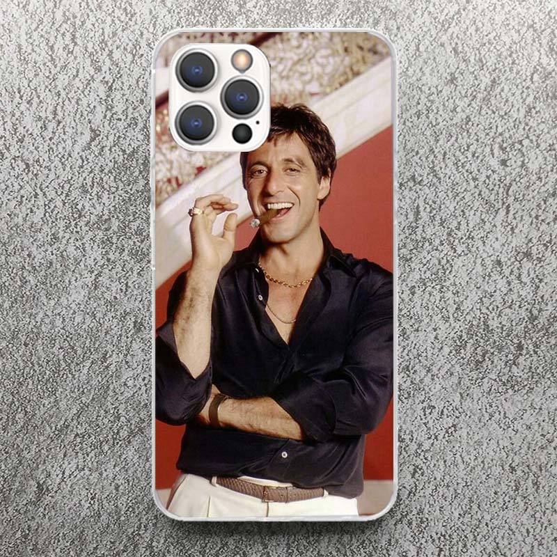 Scarface 1983 Film Al Pacino Movie Phone Case For iPhone 17 16 15 14 13 12 11 Pro Max Mini Plus Air 7 SE 8 Soft Silicone Print S