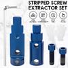 Faucet Stripped Screw Extractor Steel Broken Pipe Extractor Removal Tool for 1/2 Inch and 3/4 Inch Pipes with Ergonomic Handles