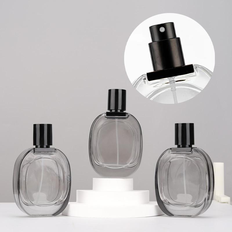 50Ml Portable Perfume Spray Bottle Refillable Glass Spray Empty Bottle Instead Of Travel Cosmetics Large Capacity Press Type
