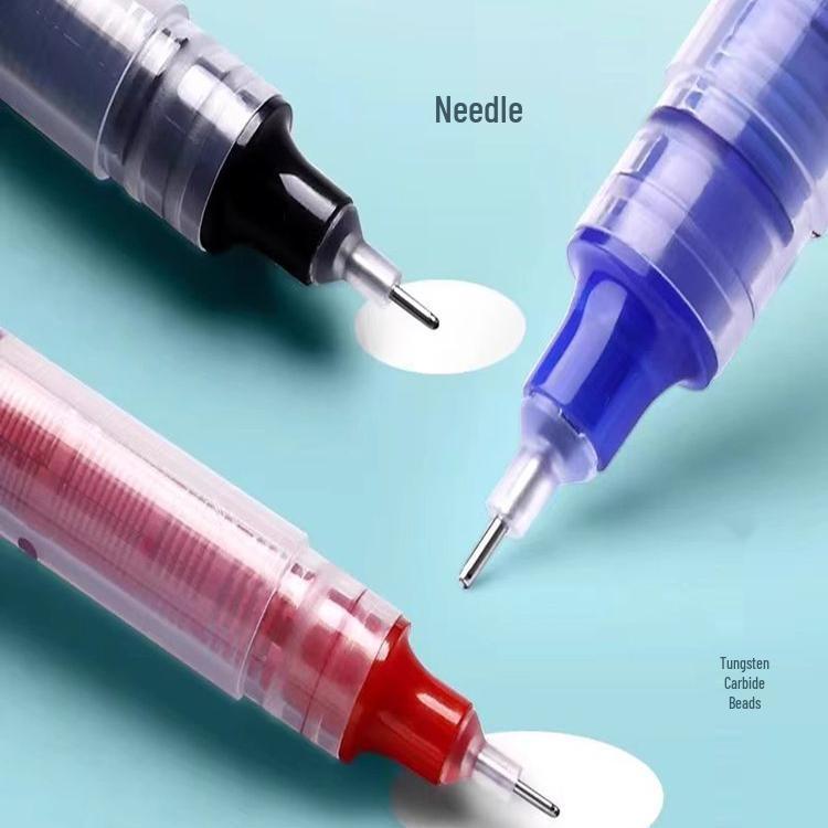 Teacher's Office Signature Quick-Dry Rollerball Pen - Black & Red for Students & Exams