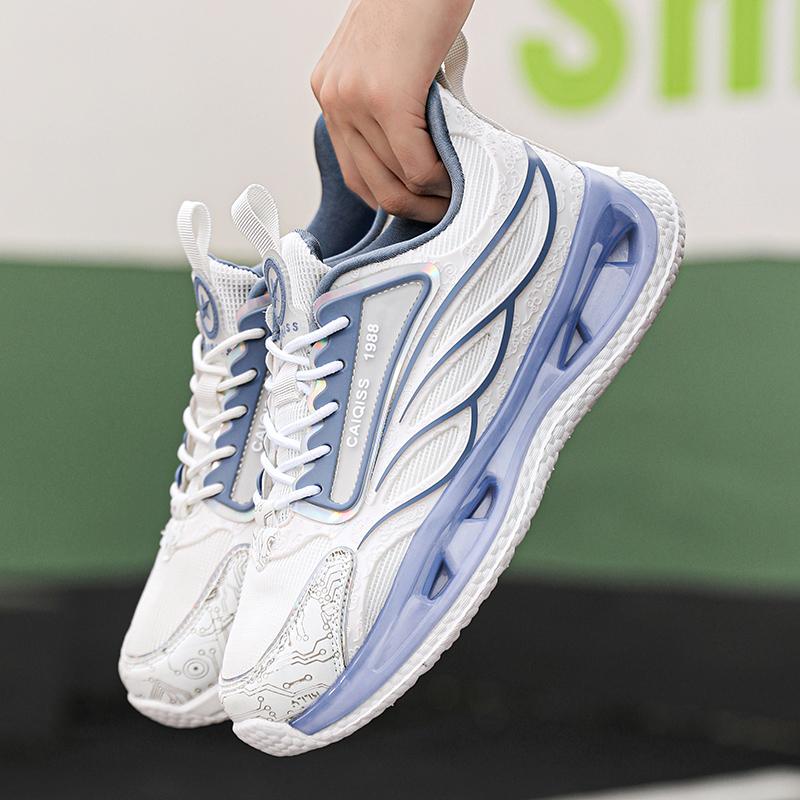 Casual herrskor för löpning Modetrender Andningsbara Mångsidiga Herrsneakers Bekväma Halkfria Utomhus Herrsäkerhetsskor