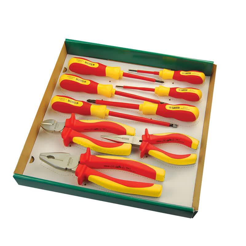 SATA 9-Piece VDE Insulated Electrician's Tool Set
