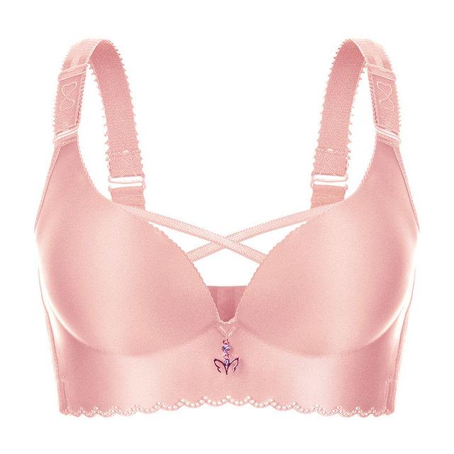 Sexy Push Up Bra Plus Size Lingere Underwear Women Pink Bra Large