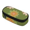 Pencil Bag 300D Polyester Large Capacity Zipper Closure with Main Compartment Mesh Pocket and Pen Slots for Middle School Students