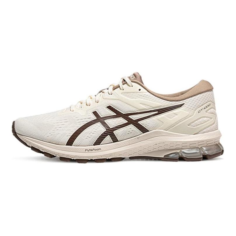 Asics GT-1000 10 Comfortable Low-Top Running Shoes Men Sneaker White Brown 1011B836-100