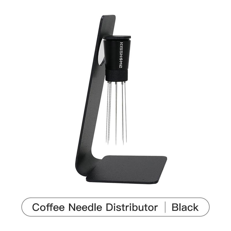 

WDT Espresso Distribution Tool Coffee Stirrer 0.4mm Needles Distributor Leveler Magnetic Stand For Portafilter Barista Accessory чёрный