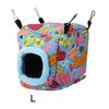 Warm Plush Bird Hanging Cave     Hammock Hanging Winter Birds Cage (L Owl)