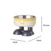 Cute Cartoon Elevated Cats Feeder Bowl Pet Neck Protection Stylish Stainless Steel Large-Capacity Anti-Choking Raised Pet Bowl