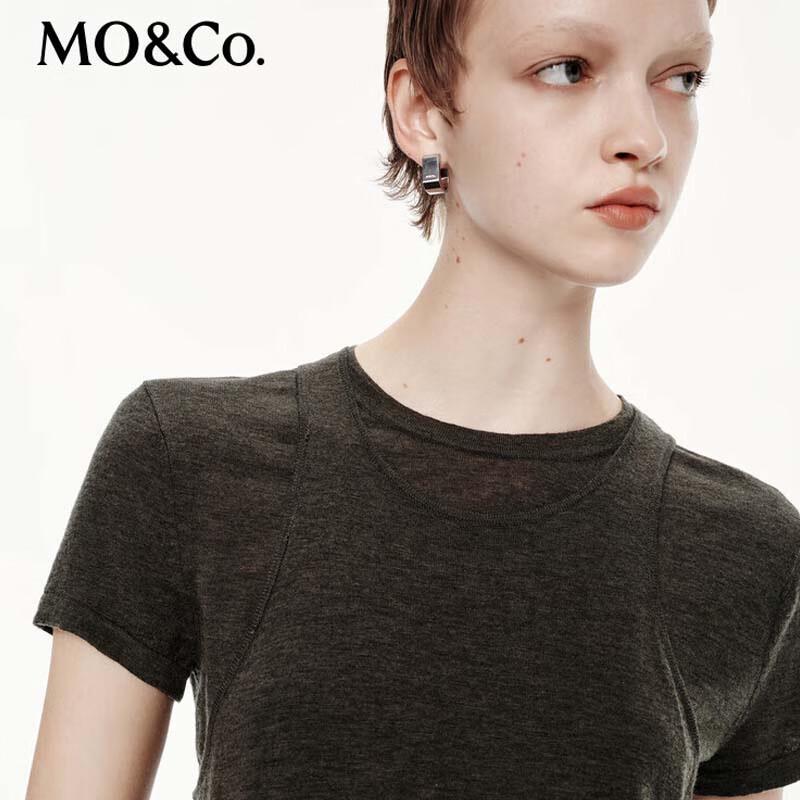 MO&Co. Women's Knit Vest & Short Sleeve Top Set