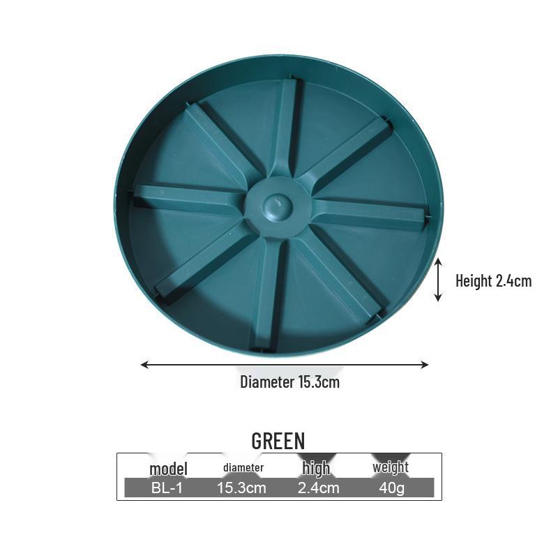 Round Breathable Plastic Flower Pot Tray - Anti-Root Rot, Soil Leakage Prevention, Root Control, Water Collection.