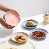 10PCS Nordic Style Snack Tray Microwave-safe Fruit Plate Creative Dinner Dish  Food Scrap