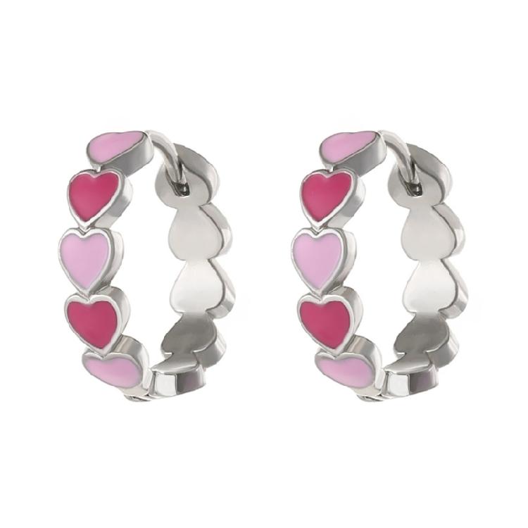 Модные серьги-сердечки Уникальная форма сердца Серьги-клипсы Трендовый женский аксессуар для вечеринок и мероприятий