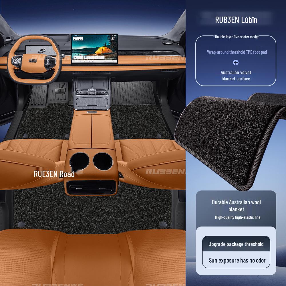 Lu Bin TPE Floor Mats: Full Coverage for Galaxy E5/Xingyuan/Xingjian 7/Xingyao 8