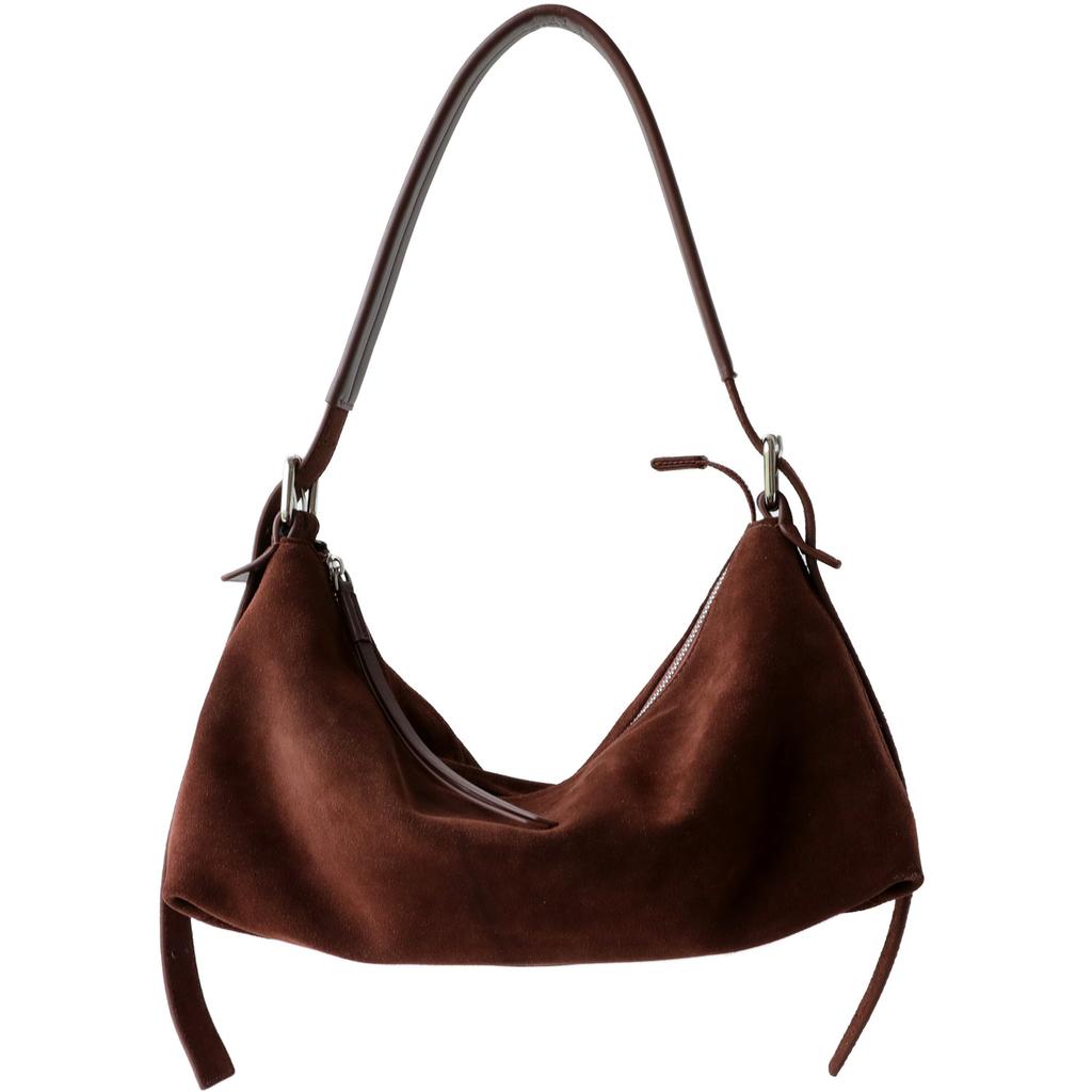Small Niche Design, High-end Casual Frosted Cowhide, Lazy Retro Underarm Shoulder Crossbody Bag for Women