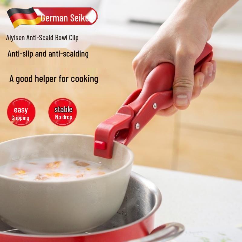 Silicone Non-Slip Heat-Resistant Bowl Clip and Plate Lifter