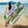 Cartoon C-ClarenceS Beach Towel Colorful Bath Towels for Girl Microfiber Quick Dry Custom Sand Free Beach Yoga Spa Gym Pool
