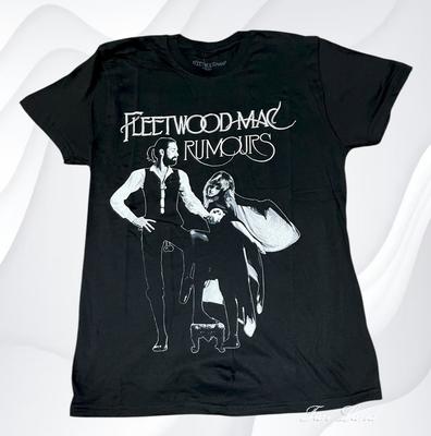 Nieuw Fleetwood Mac Band Rumours 1977 Zwart Vintage Heren Unisex T-shirt