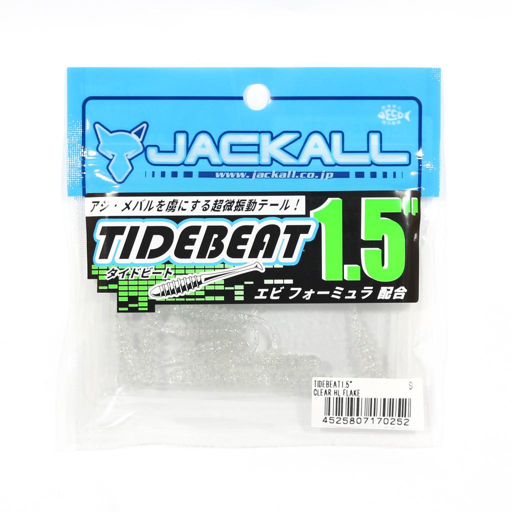 Saldi Jackall Esca Morbida Tide Beat 1.5 Pollici Trasparente HL Flake (0252)