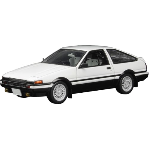 PLATZ/MONO 1/32 Scale Automobile Kit Toyota Sprinter Trueno AE86 High-Tech Two-Tone (White & Black) Pre-Colored Plastic Model Kit MN01 (Car)