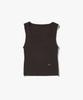 PLAC WOMEN Ribbed Sleeveless Knit Brown