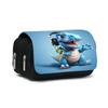 Dinosaur Print Double Layered Flip Pen Case for Boy and Girls Best Gifts 3D Cartoon School Supplies Pencil Bags for Children