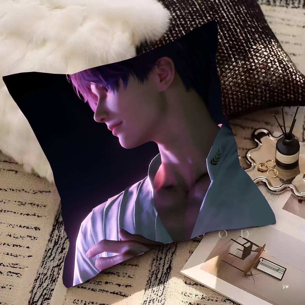 Game Love And Deepspace Rafayel Pillow Case Square Pillow Bedroom Sofa Leisure Comfort Cushion Car Living Room Home Decoration