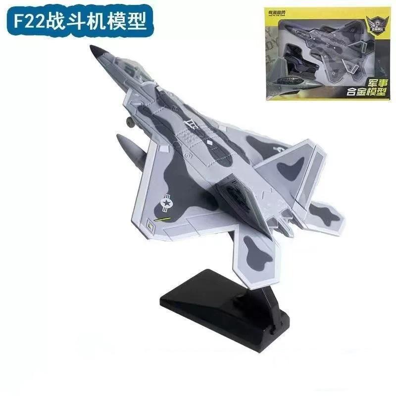 Fighter Toys Airplane F14/F16/F22 Aircraft Scale Diecast Metal Alloy Souvenir Plane Collection Boys Christmas Gift