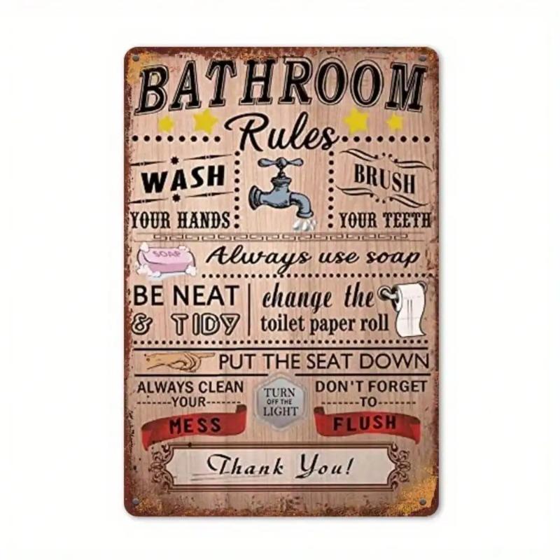 Vintage Metal Tin Sign Wall Art Kitchen Bar Garage Decor