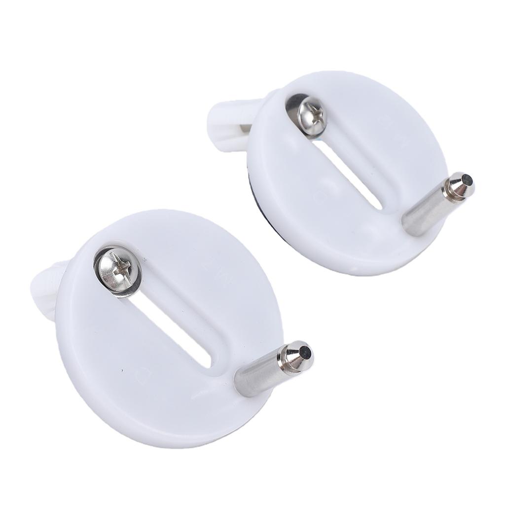 2 Pcs Toilet Seat Hinge Fixings Stainless Steel Toilet Seat Hinge Bolts Screws Kit Maintenance Accessories
