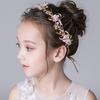 Children's jewelry headgear Korean Mori braided birthday hair accessories cute super cute flower girl accessories girls show headband