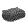Tapis De Litière Pour Chat 40 X 50 Cm Tete De Chat Gris