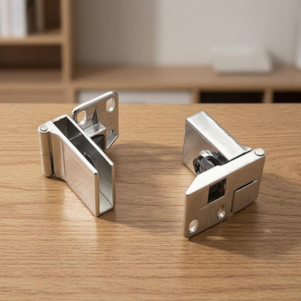 Frameless Glass Door Hinge Zinc Alloy Hinges Sleek for Display Cabinets