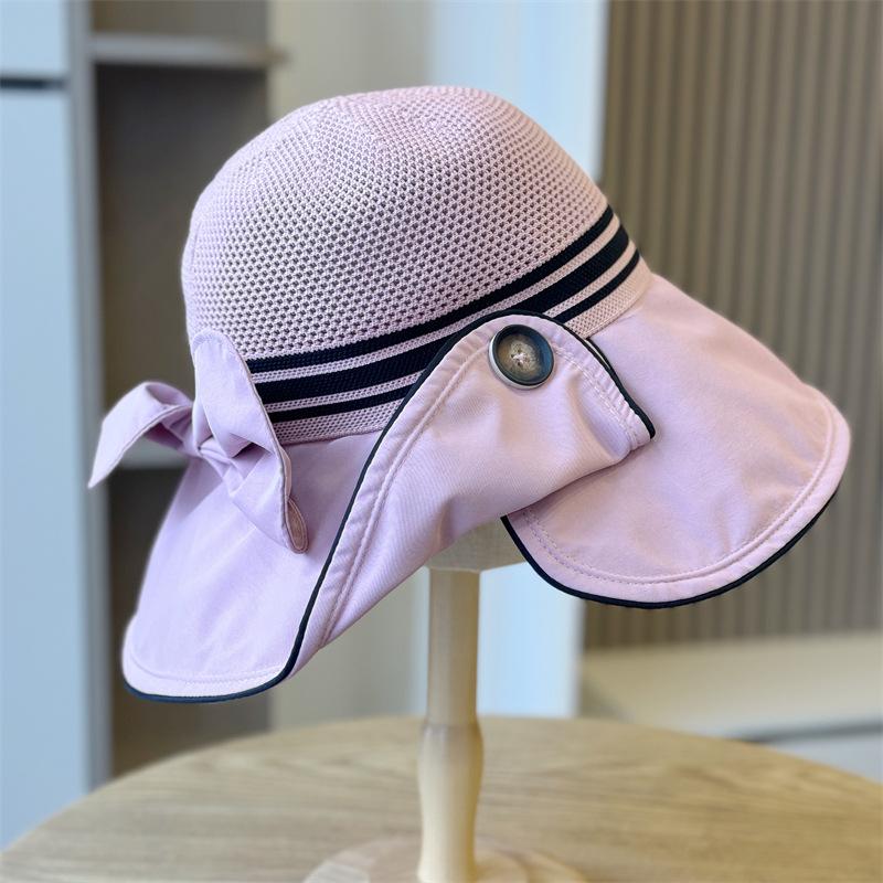 

Кепка от солнца женская с защитой от ультрафиолета, складная шляпа-ведро с виниловой кнопкой, закрывающая лицо, шляпа от солнца с широкими полями розовый