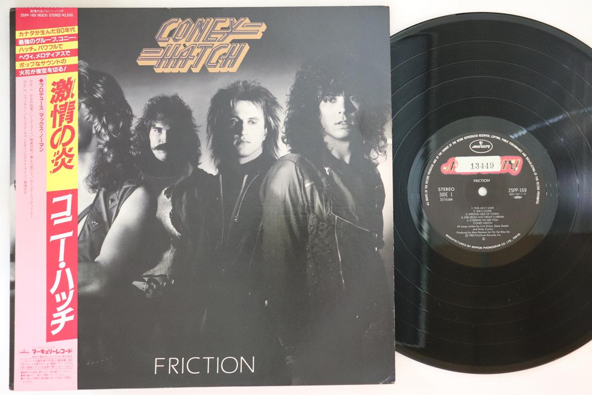 

LP Record CONEY HATCH - Friction 25PP169 MERCURY 1985 Japan Obi Rock Used