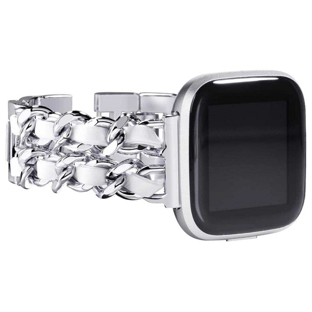 Dressy Bracelet for Fitbit Versa 4 3 Sense 2 Smartwatch Band Strap for Fitbit Versa 2 Lite Watchband Wristband Link Chain